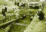 送水管更正工事（平成元年度から実施中）